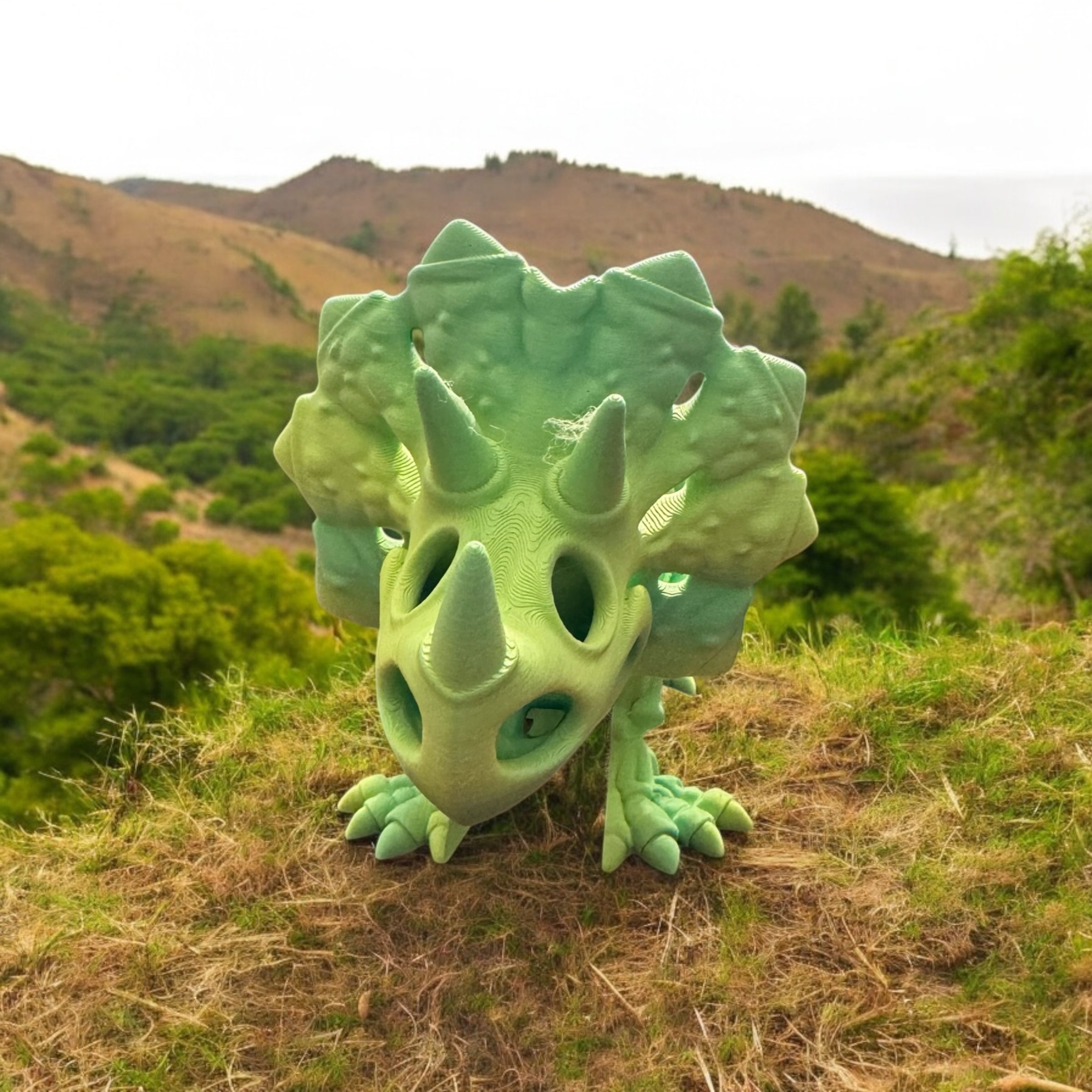 Triceratops, dino, dinosaur, flexi dino, flexi dinosaur, 3d printed dino, 3d printed dinosaur