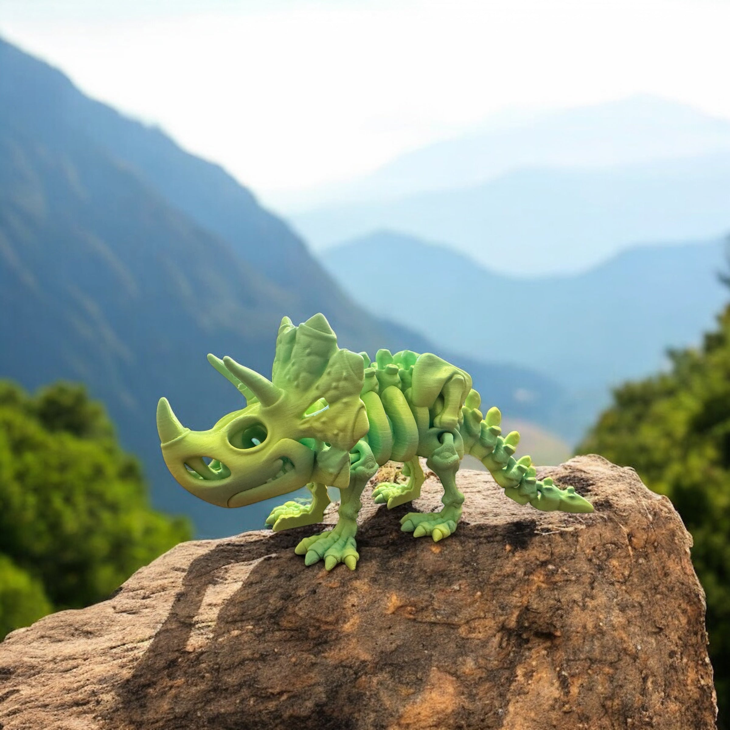 Triceratops, dino, dinosaur, flexi dino, flexi dinosaur, 3d printed dino, 3d printed dinosaur