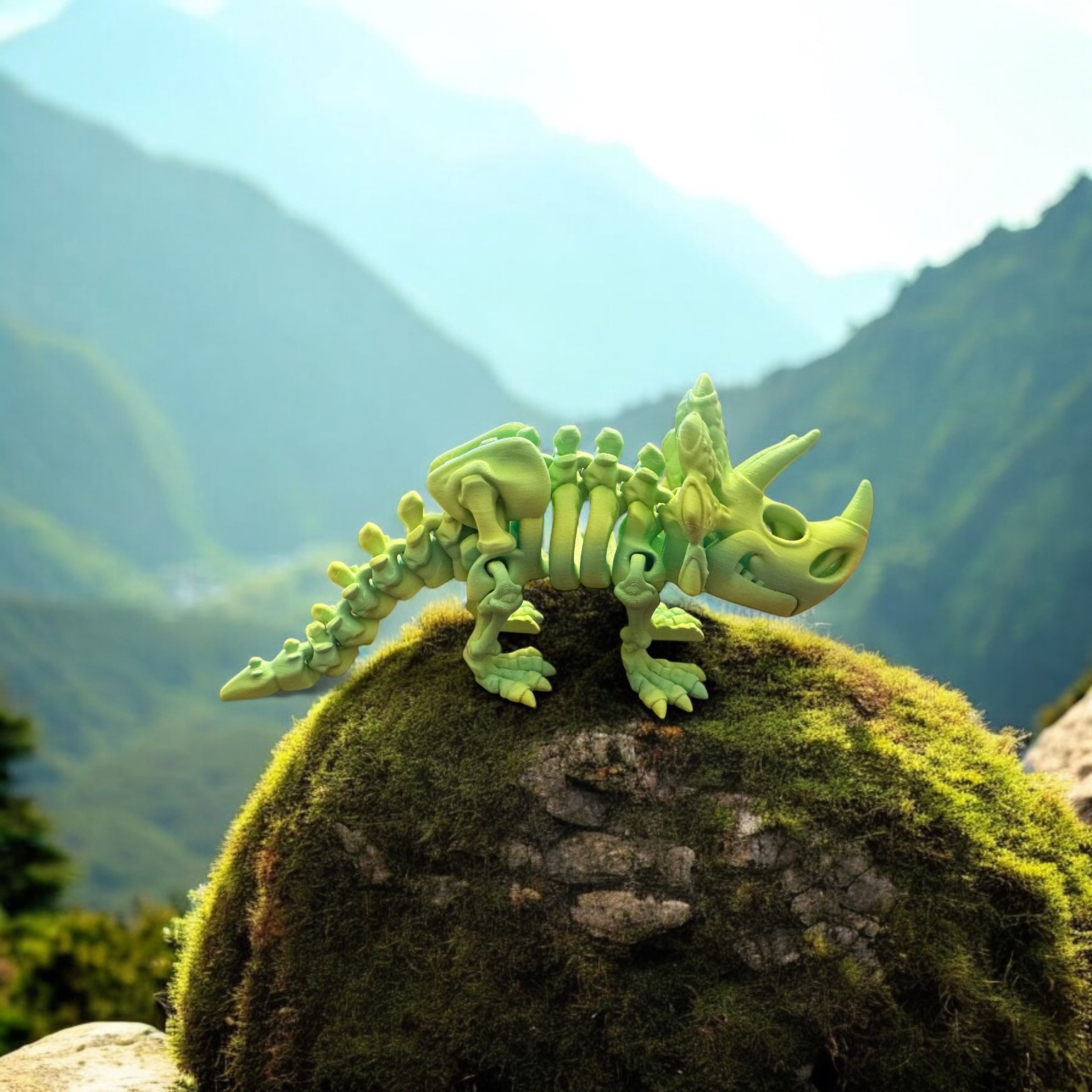 Triceratops, dino, dinosaur, flexi dino, flexi dinosaur, 3d printed dino, 3d printed dinosaur